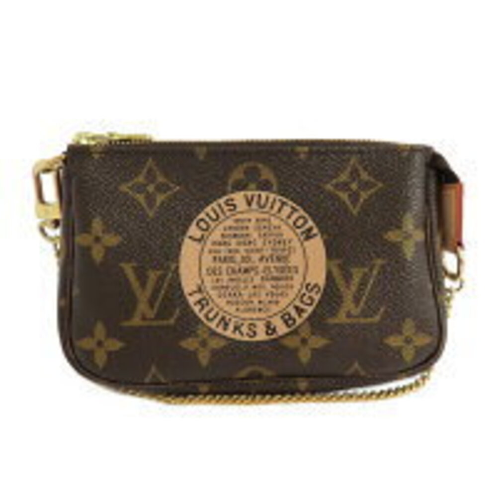 Louis Vuitton Pochette Accessoires TB Handbag Bag Accessory Clutch Brown